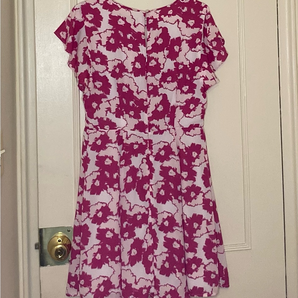 Banana Republic Factory floral pink and white dress size 8